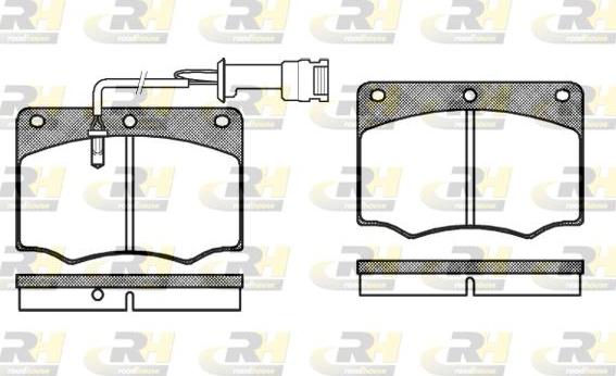 Roadhouse 2064.02 - Тормозные колодки, дисковые, комплект autospares.lv