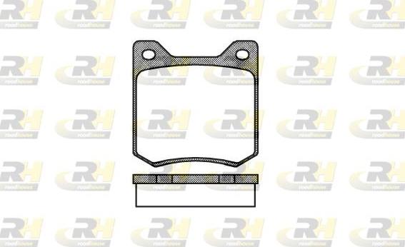 Roadhouse 2066.00 - Тормозные колодки, дисковые, комплект autospares.lv