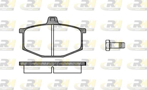 Roadhouse 2060.00 - Тормозные колодки, дисковые, комплект autospares.lv