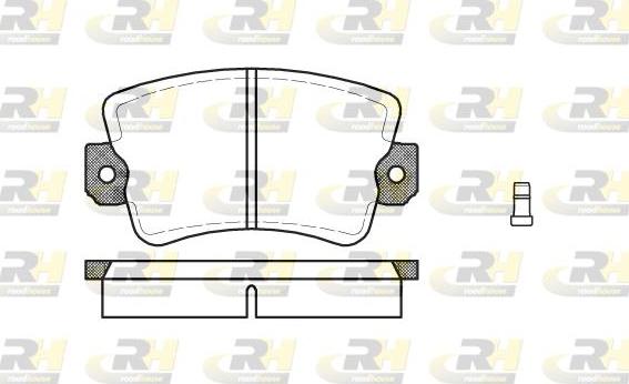 Roadhouse 2061.02 - Тормозные колодки, дисковые, комплект autospares.lv