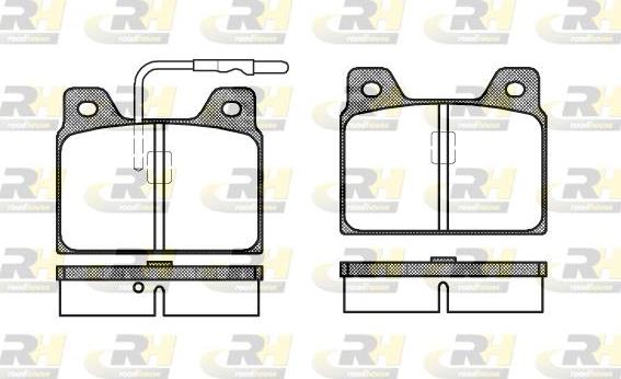 Roadhouse 2068.02 - Тормозные колодки, дисковые, комплект autospares.lv