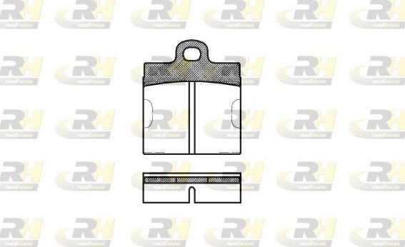 Roadhouse 2009.00 - Тормозные колодки, дисковые, комплект autospares.lv