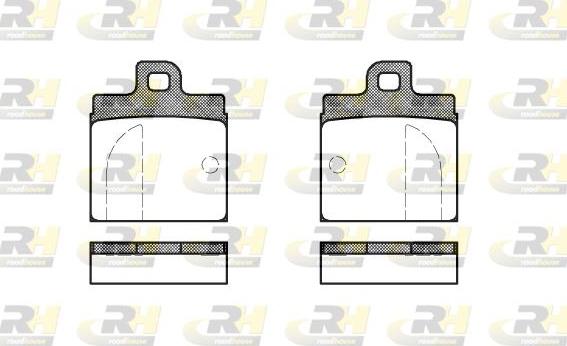 Roadhouse 2004.00 - Тормозные колодки, дисковые, комплект autospares.lv