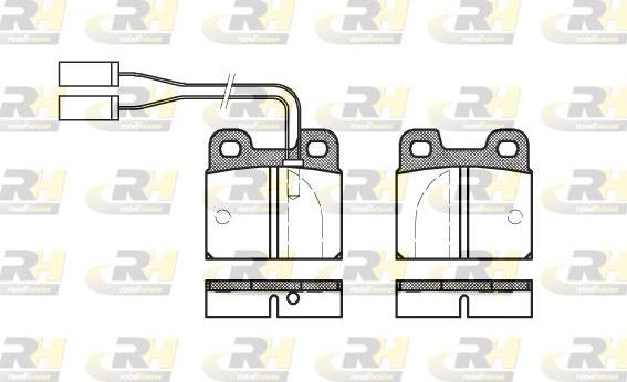 Roadhouse 2005.01 - Тормозные колодки, дисковые, комплект autospares.lv