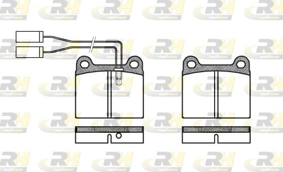 Roadhouse 2006.01 - Тормозные колодки, дисковые, комплект autospares.lv