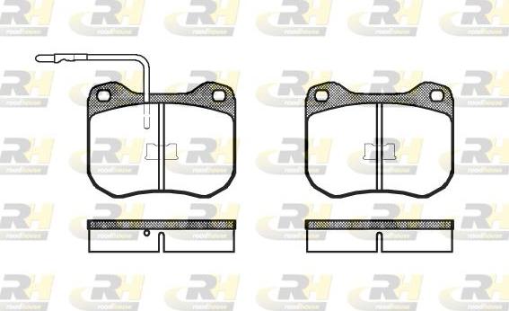 Roadhouse 2001.02 - Тормозные колодки, дисковые, комплект autospares.lv