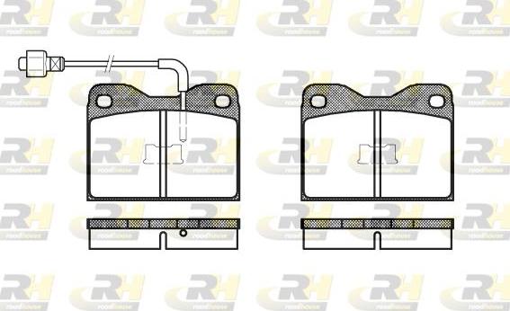 Roadhouse 2008.02 - Тормозные колодки, дисковые, комплект autospares.lv