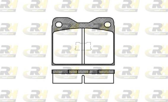 Roadhouse 2008.10 - Тормозные колодки, дисковые, комплект autospares.lv