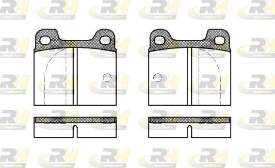 Roadhouse 2003.00 - Тормозные колодки, дисковые, комплект autospares.lv