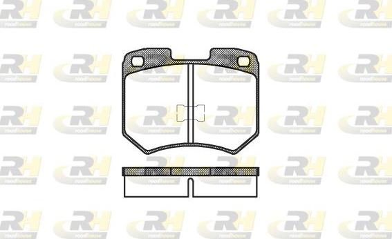 Roadhouse 2019.00 - Тормозные колодки, дисковые, комплект autospares.lv