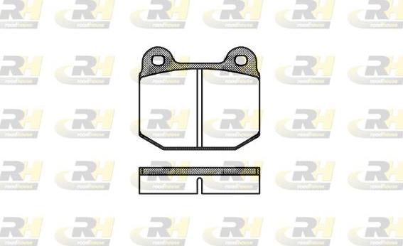 Roadhouse 2014.00 - Тормозные колодки, дисковые, комплект autospares.lv