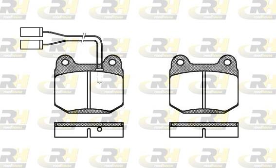 Roadhouse 2014.01 - Тормозные колодки, дисковые, комплект autospares.lv