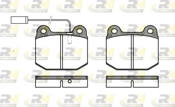 Roadhouse 2014.21 - Тормозные колодки, дисковые, комплект autospares.lv