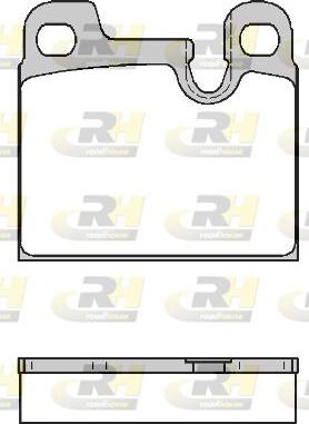 Roadhouse 2015.00 - Тормозные колодки, дисковые, комплект autospares.lv