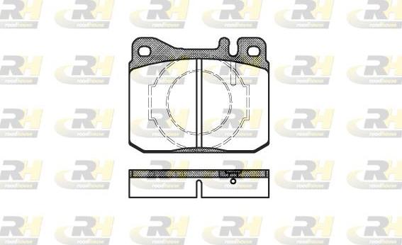 Roadhouse 2010.40 - Тормозные колодки, дисковые, комплект autospares.lv