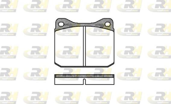 Roadhouse 2010.10 - Тормозные колодки, дисковые, комплект autospares.lv