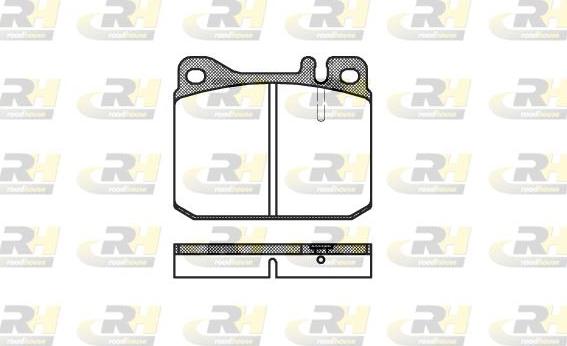 Roadhouse 2010.20 - Тормозные колодки, дисковые, комплект autospares.lv