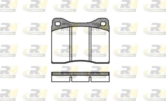 Roadhouse 2011.00 - Тормозные колодки, дисковые, комплект autospares.lv