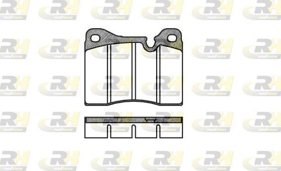 Roadhouse 2011.20 - Тормозные колодки, дисковые, комплект autospares.lv