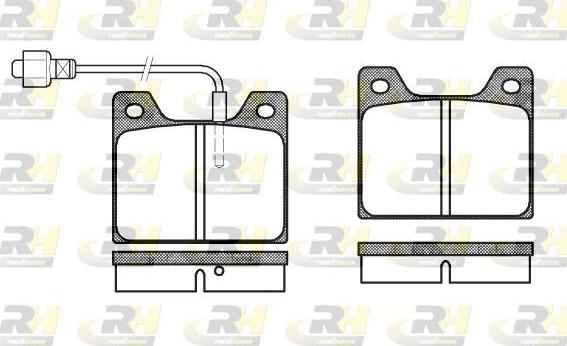 Roadhouse 2013.02 - Тормозные колодки, дисковые, комплект autospares.lv