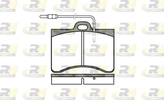 Roadhouse 2086.04 - Тормозные колодки, дисковые, комплект autospares.lv