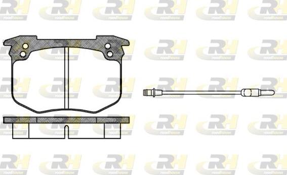 Roadhouse 2030.02 - Тормозные колодки, дисковые, комплект autospares.lv