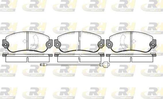 Roadhouse 2031.06 - Тормозные колодки, дисковые, комплект autospares.lv