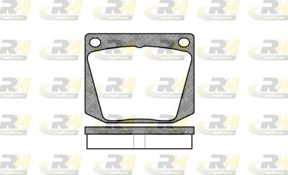 Roadhouse 2038.00 - Тормозные колодки, дисковые, комплект autospares.lv