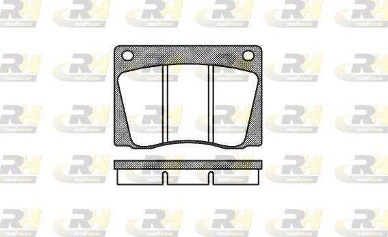 Roadhouse 2037.00 - Тормозные колодки, дисковые, комплект autospares.lv