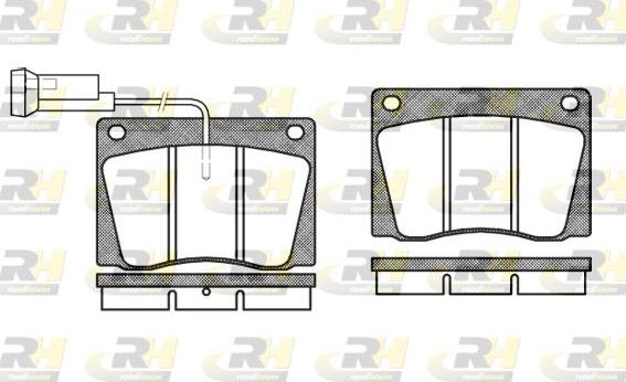 Roadhouse 2037.02 - Тормозные колодки, дисковые, комплект autospares.lv