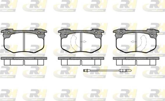 Roadhouse 2029.02 - Тормозные колодки, дисковые, комплект autospares.lv