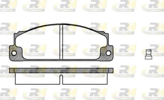 Roadhouse 2022.02 - Тормозные колодки, дисковые, комплект autospares.lv