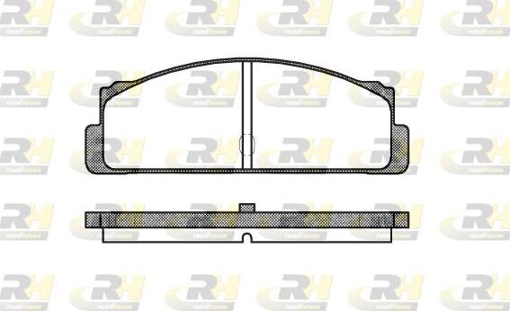 Roadhouse 2022.10 - Тормозные колодки, дисковые, комплект autospares.lv