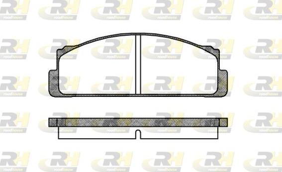 Roadhouse 2022.20 - Тормозные колодки, дисковые, комплект autospares.lv