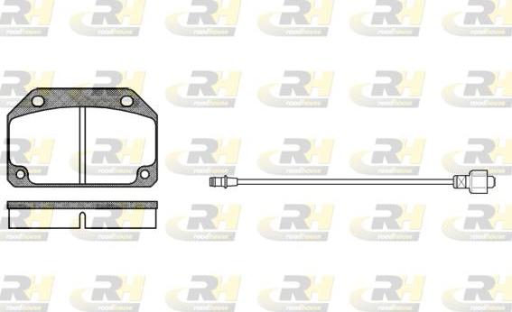 Roadhouse 2027.02 - Тормозные колодки, дисковые, комплект autospares.lv