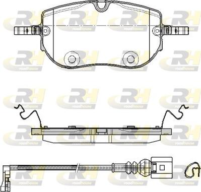 Roadhouse 21964.01 - Тормозные колодки, дисковые, комплект autospares.lv