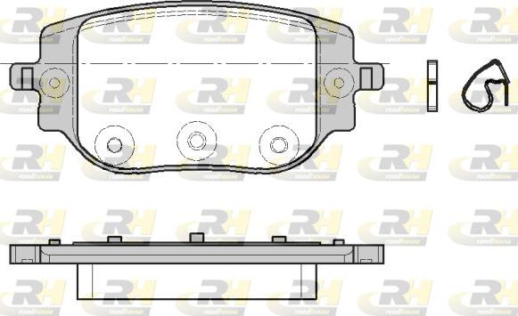 Roadhouse 21965.00 - Тормозные колодки, дисковые, комплект autospares.lv