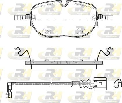 Roadhouse 21963.01 - Тормозные колодки, дисковые, комплект autospares.lv