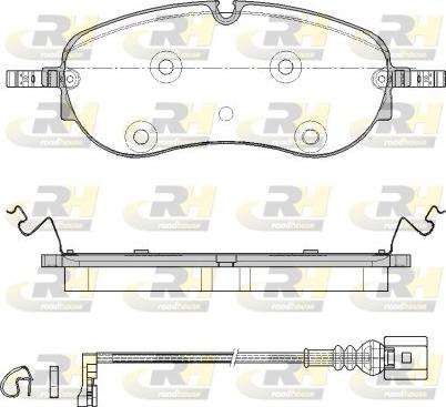 Roadhouse 21962.01 - Тормозные колодки, дисковые, комплект autospares.lv