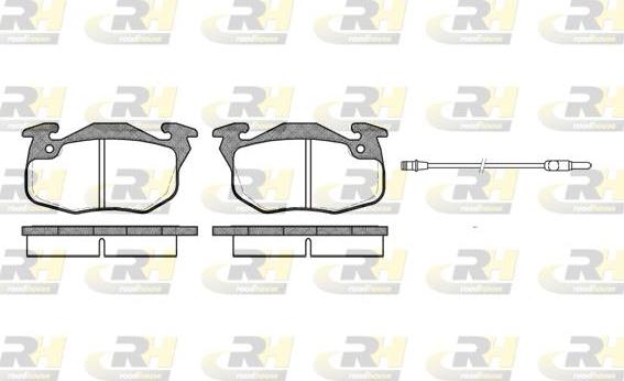 Roadhouse 2192.22 - Тормозные колодки, дисковые, комплект autospares.lv