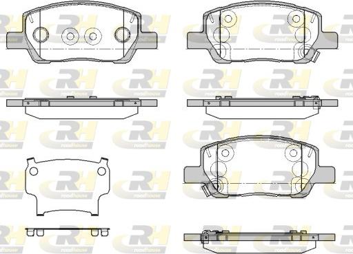 Roadhouse 21974.02 - Тормозные колодки, дисковые, комплект autospares.lv