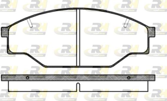 Roadhouse 2197.10 - Тормозные колодки, дисковые, комплект autospares.lv