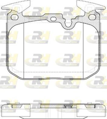 Roadhouse 21491.10 - Тормозные колодки, дисковые, комплект autospares.lv