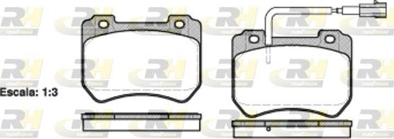 Roadhouse 21444.01 - Тормозные колодки, дисковые, комплект autospares.lv