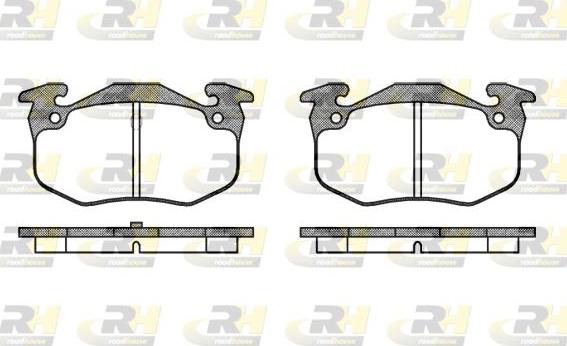 Roadhouse 2144.50 - Тормозные колодки, дисковые, комплект autospares.lv