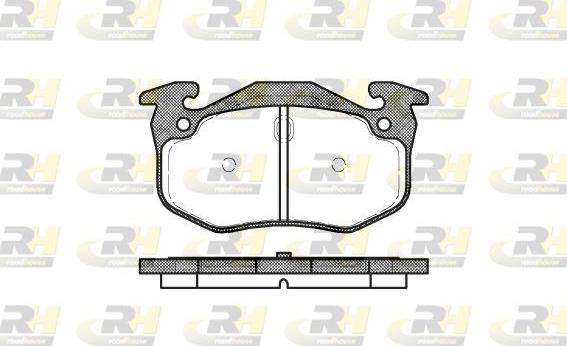 Roadhouse 2144.06 - Тормозные колодки, дисковые, комплект autospares.lv