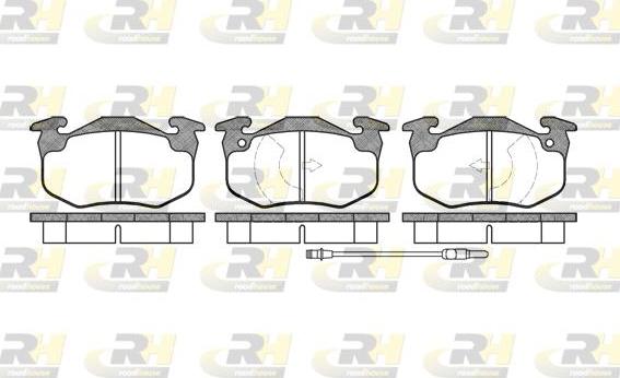 Roadhouse 2144.02 - Тормозные колодки, дисковые, комплект autospares.lv