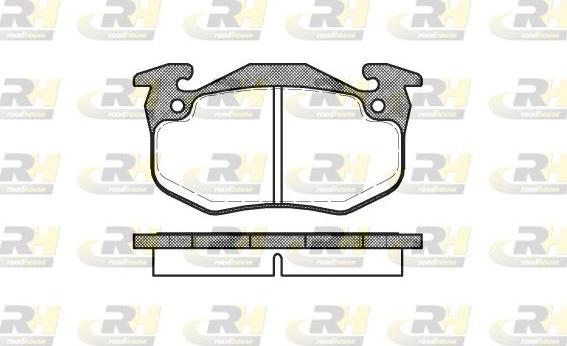 Roadhouse 2144.80 - Тормозные колодки, дисковые, комплект autospares.lv