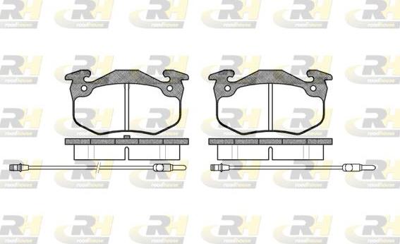 Roadhouse 2144.24 - Тормозные колодки, дисковые, комплект autospares.lv