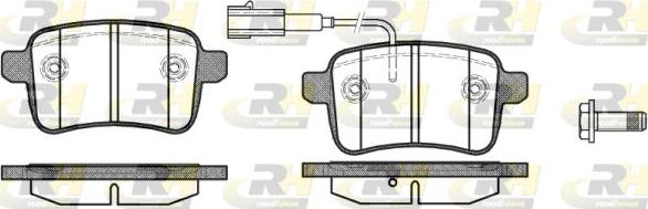 Roadhouse 21450.02 - Тормозные колодки, дисковые, комплект autospares.lv